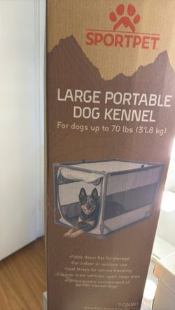 LARGE PORTABLE DOG KENNEL