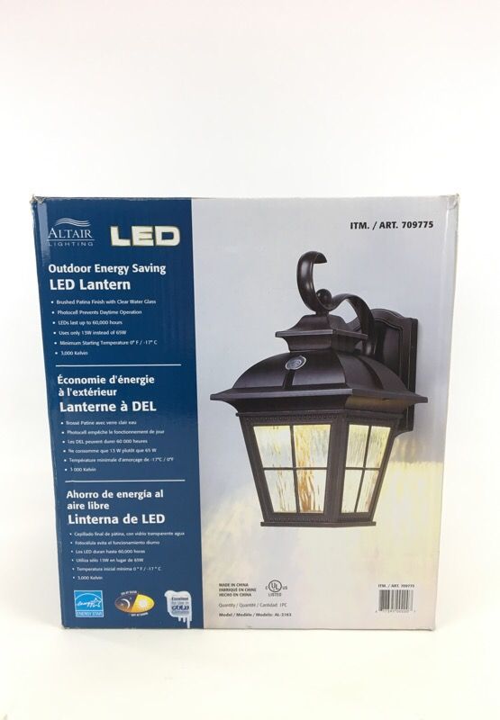 Altair Lighting AL2163 Outdoor Energy Saving LED Lantern NEW for Sale