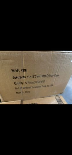 24 Candle Glass Cylinders