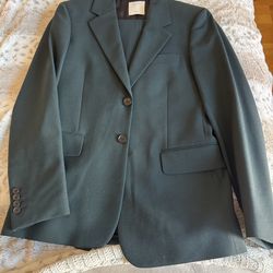 SANDRO Dark Green Suit Size 46 Europe