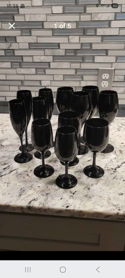 Mikasa Black Amethyst Crystal Stemware