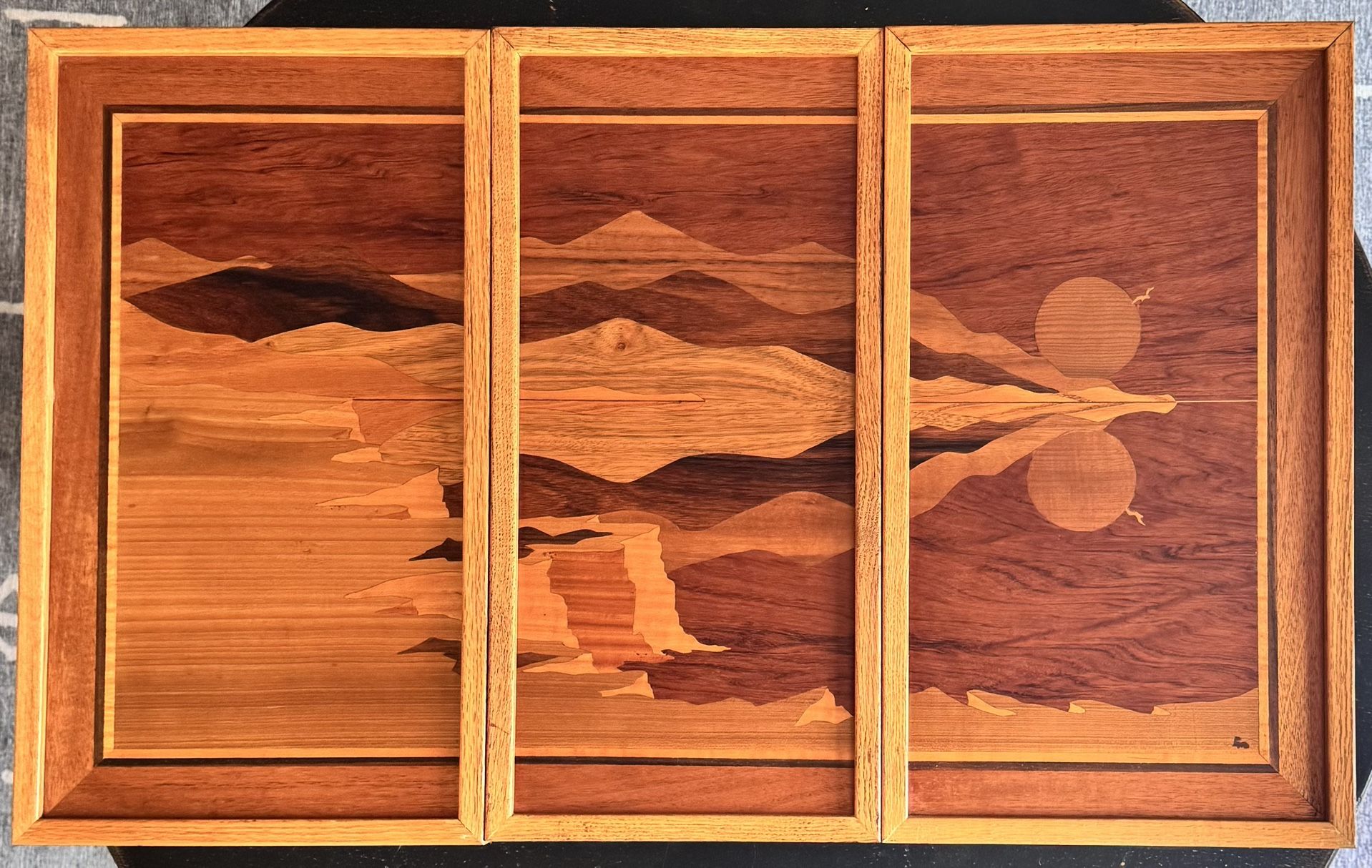 SEATTLE Artist "Jeff Owen Adkins" "CANYON" Tryptch,  