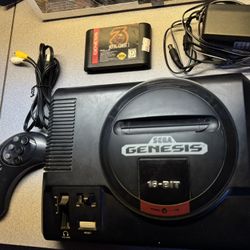 Sega Genesis With Mortal Kombat 3