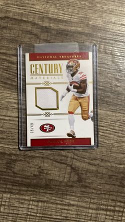 Carlos Hyde National Treasures Game Worn Jeresey Card
