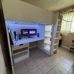 Ikea Kid Bedframe With Closet