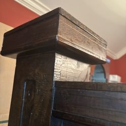 King Size Rustic Bed & Dresser & Coffee Table & End Table - Grand Hacienda - Rustic Mike