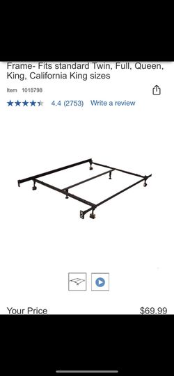 Universal Bedframe Twin, Queen,King,Cal King. From Costco Original Price $69.99