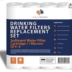 Aquaboon 1- Micron Sidemen Water filter Cartridge 24 Pieces