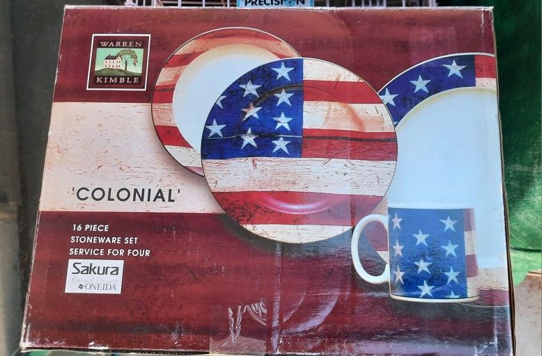 SAKURA WARREN KIMBLE COLONIAL 16 PIECE DINNERWARE SET
