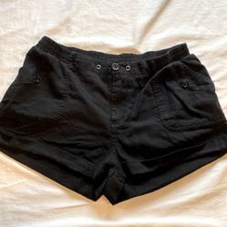 Ardene Black Linen Shorts
