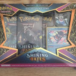 Pokemon Shining Fates Galarian Mr. Rime Pin Collection