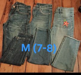 Girls M 7-8 Skinny jeans