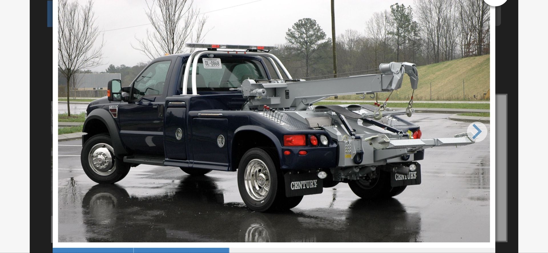 WRECKER BEDCENTURY 412 DUAL WINCHESREPO WHEEL LIFTTOW TRUCKTOWING