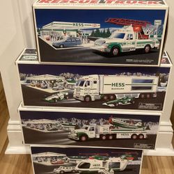 Lot of 4 Hess Trucks- 1994, 01, 02, 03