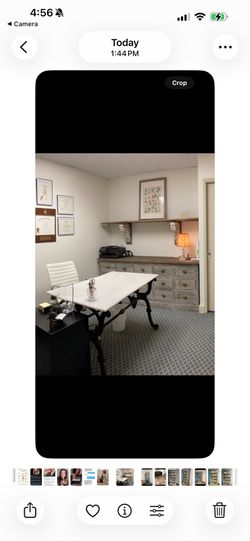 Antique Iron Patisserie Table