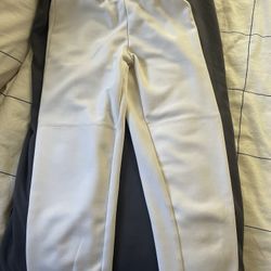 Youth Size White Softball Pants