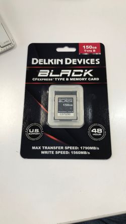 Delkin Devices Black Cfexpress Type B 150gb Brand New