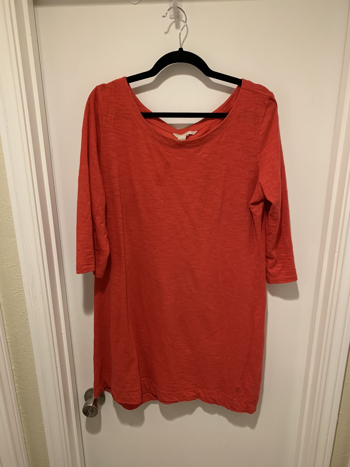 Banana Republic Red Slub Cotton Dress size XL