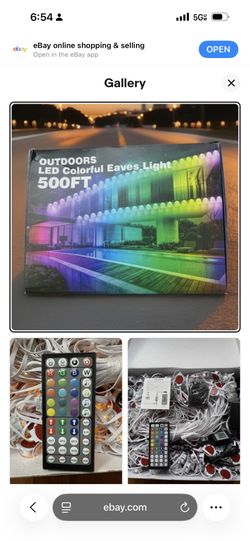 Smart RGB LED Outdoor String Lights | 50-500ft IP67 App & Remote Control | Music Sync Permanent for Halloween, Christmas & Party Decorations