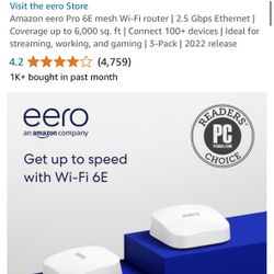 3 Eero Pro 6e Router