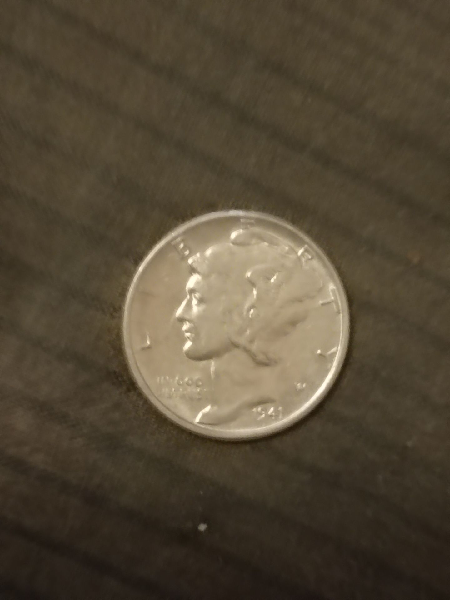 1941 mercury dime BU FB