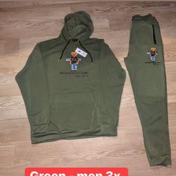 Men 3x Polo Sweatsuits 