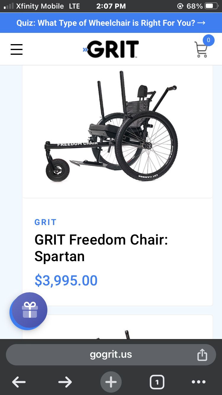 Grit Brand Freedom Wheelchair/ Bike