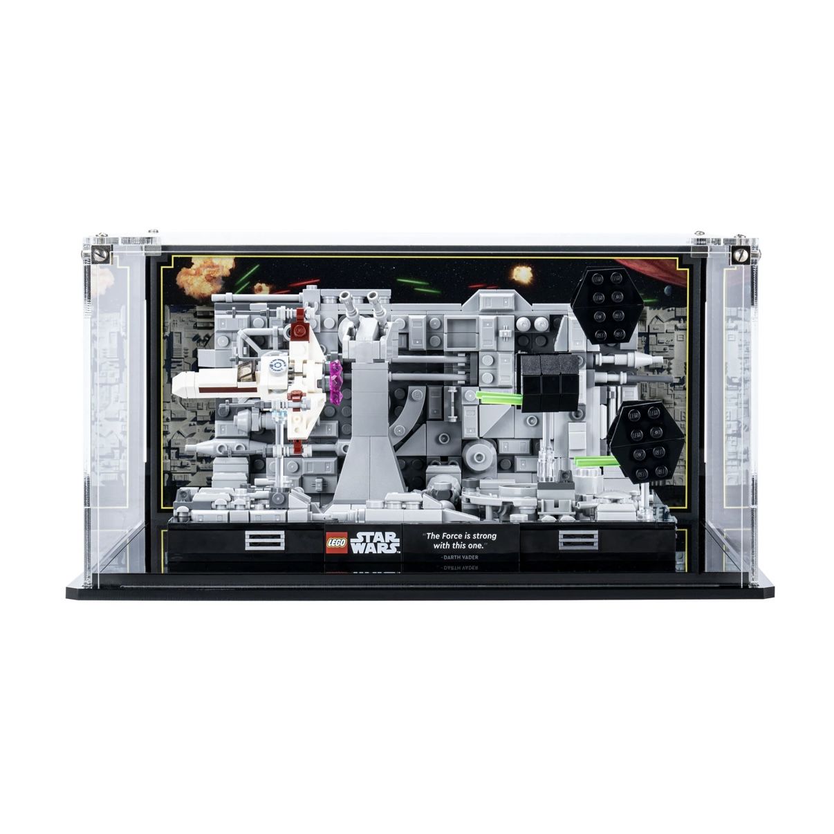 Wicked Brick Display Case for LEGO Star Wars Trench Run Diorama set