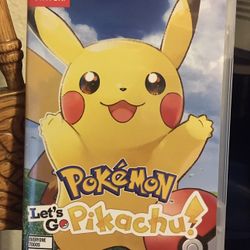 Pokémon Let’s Go Pikachu Case Nintendo Switch Only **read Read***