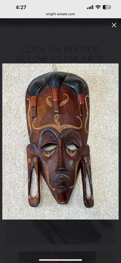 African Authentic Mask Great Condition 