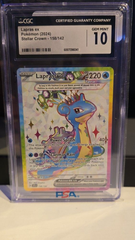 Pokemon Lapras ex 158 cgc Gem Mint 10