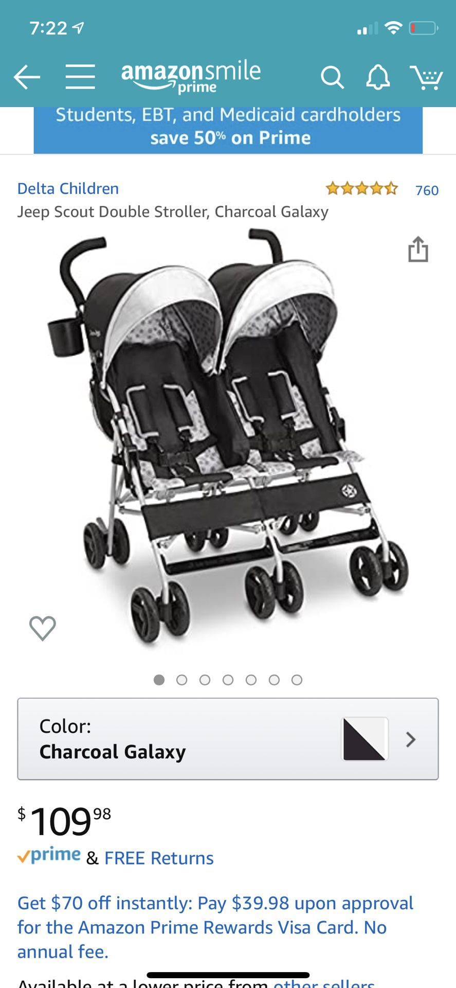 Jeep scout double stroller