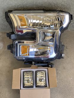 2017 Ford F-150 OEM headlights and fog lights