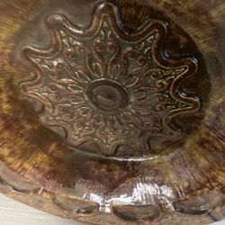 Large Ceramic Neoclassical Decorative Olate