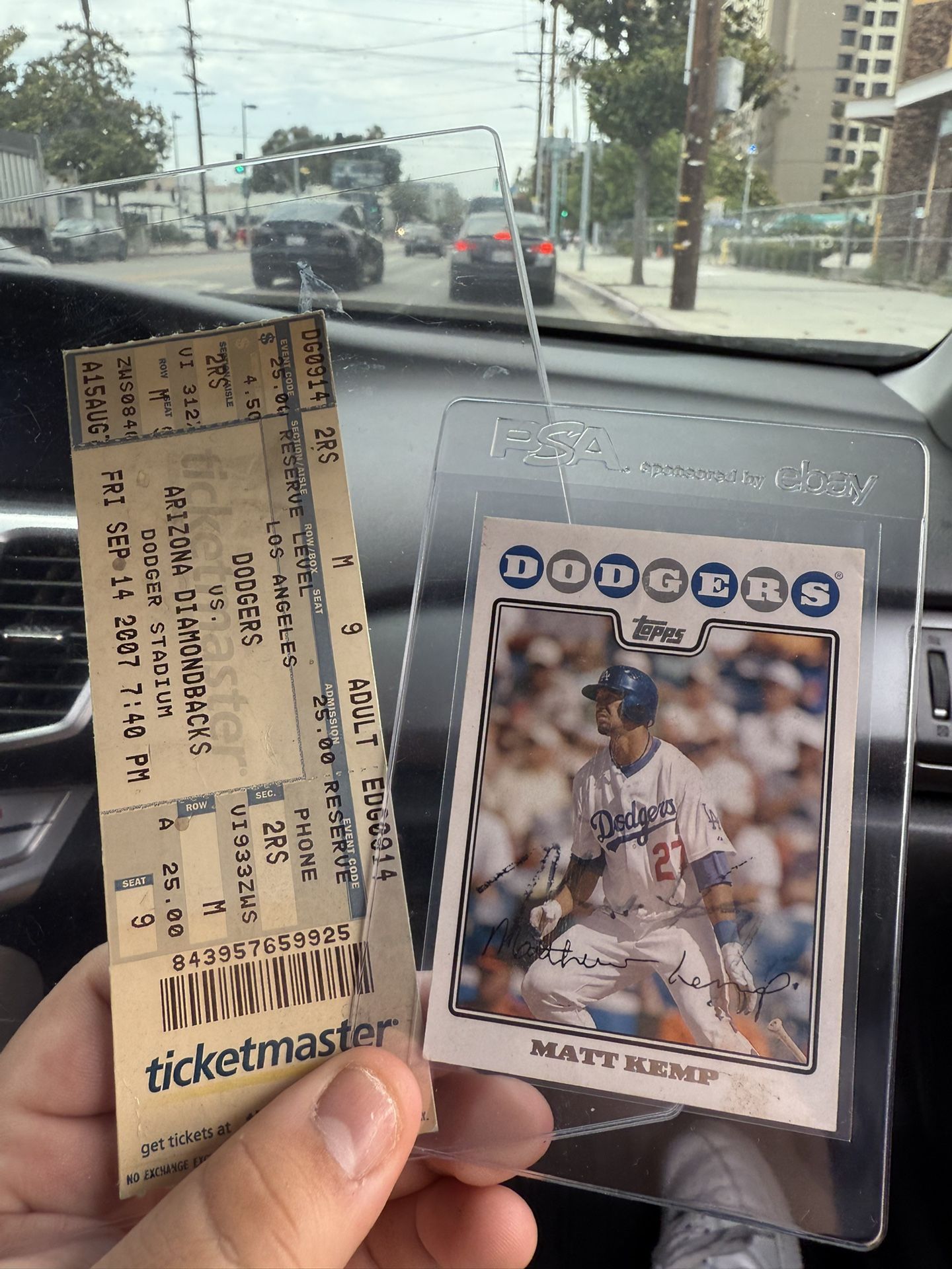 Matt Kemp Signed Baseball Card 2007