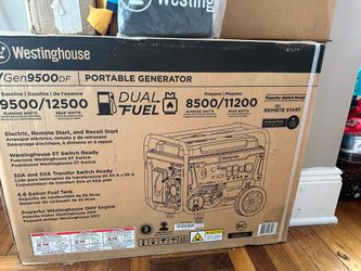 Westinghouse 9500/12500 Watt Duel Fuel Generator