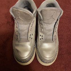 Nike Air Jordan 3 Women’s Size 8 Retro Premium HC GG Chrome Man Cool Grey 