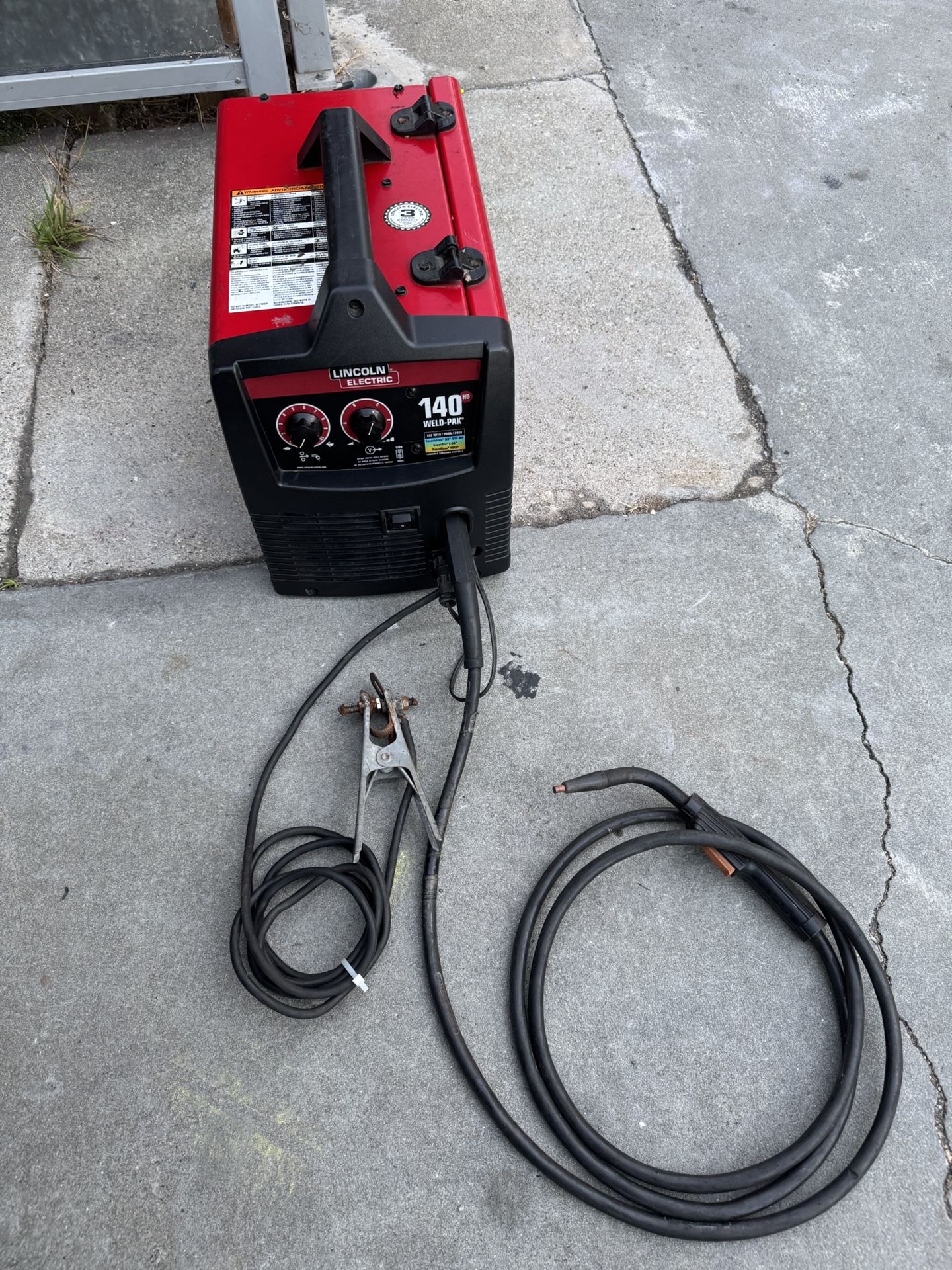 Lincoln Weld Pak 140hd Mig Welder 110v Good Condition