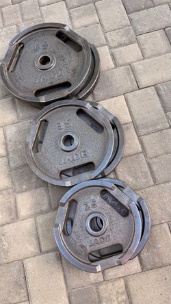 Jade Olympic weight set