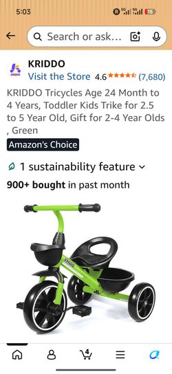 Toddler Tricycle