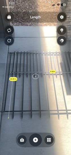 4 - 4 foot metal railing