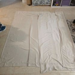 Beige Light Blocking Blackout Curtains - Pair - 81 x 53 inches