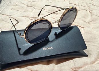 Max Mara Round Sunglasses with Case