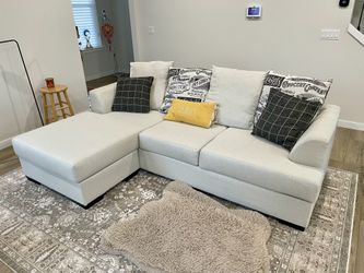 Mor Furniture Sofa Couch + Chaise CLEAN