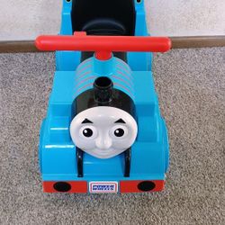 Collectible Thomas The Tank Train Engine Ride On Power Wheels. Needs battery or  push with feet. See our other great vintage art antiques toys jewelry