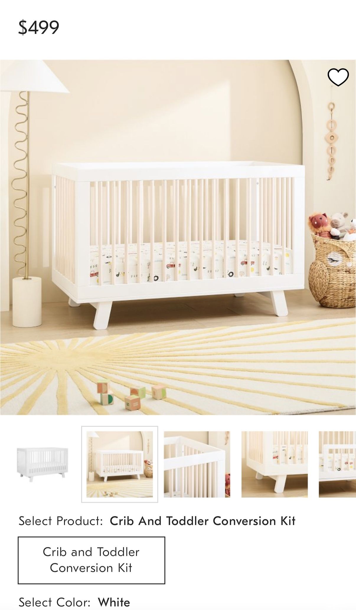 Babyletto Hudson 3-in-1 Convertible Crib
