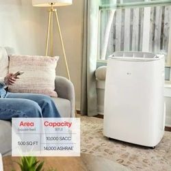 LG 10,000 BTU Dual Inverter Smart Wi-Fi Portable Air Conditioner