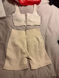 Workout top and Bike Shorts Set medium