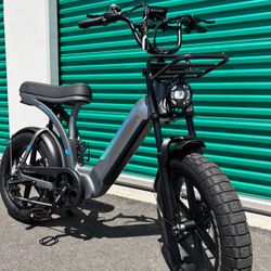 ✅ New- 1000W Motor Powerful Step Through Electric Ebike, 20ah, 30mph, Front Rack, USB