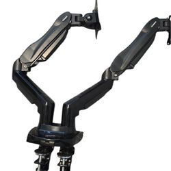 HUANUO Dual Monitor Stand Adjustable Desk Mount, Swivel, Black